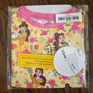 Little Sleepies Disney Princess Belle long sleeve pajamas 3T NWT
